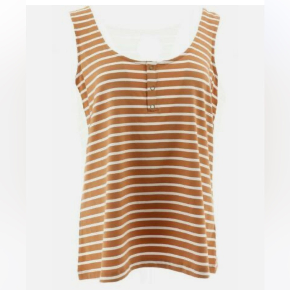 Rachel Hollis Ltd. Tank with Snap Front Detail-NEW-A368005 Sienna Small